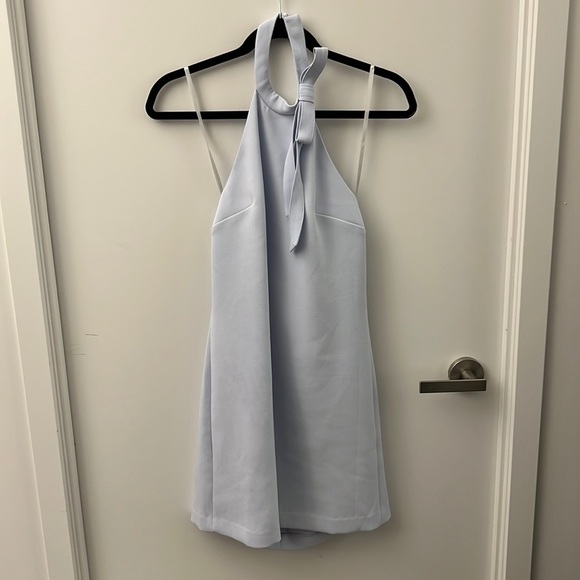 Club Monaco Pastel Blue Halter Dress - Picture 4 of 8